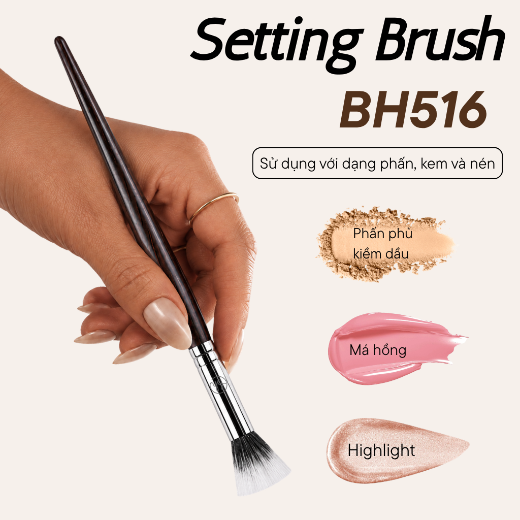 Cọ Phủ Phấn Chi Tiết BH Cosmetics Setting Brush BH516